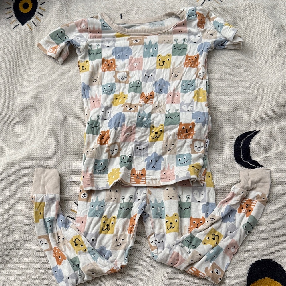 Little sleepies two piece Animal Print Kids Pajamas